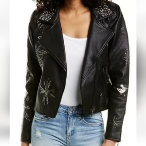 Blank NYC Star Struck Leather Jacket
